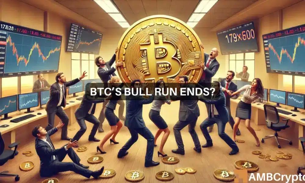 比特币在9.1万美元后可能会面临调整,投资者应保持观望态度
